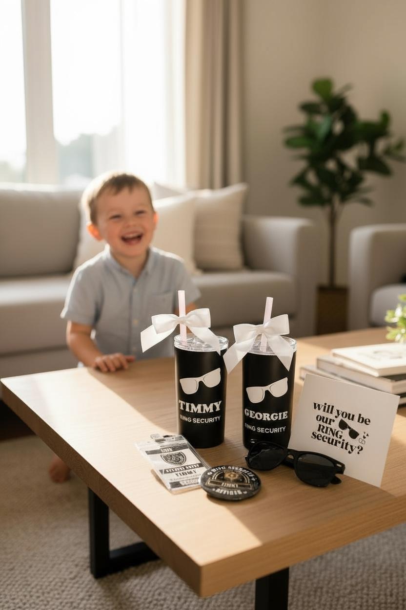 Personalized Flower Girl Tumbler | 12oz Skinny Mini Kids Cup for Flower Girls & Ring Bearers | NIMA Gifts - FGTG001