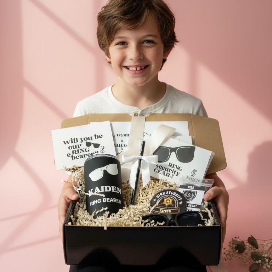 Ring Bearer Proposal Gift Box, Ring Security Gift Set, Personalized Ring Bearer Gifts, Will You Be My Ring Bearer Box