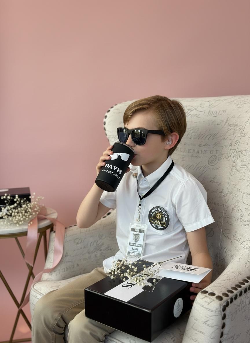 Personalized Flower Girl Tumbler | 12oz Skinny Mini Kids Cup for Flower Girls & Ring Bearers | NIMA Gifts - FGTG001