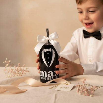Personalized Flower Girl Tumbler | 12oz Skinny Mini Kids Cup for Flower Girls & Ring Bearers | NIMA Gifts - FGTG001