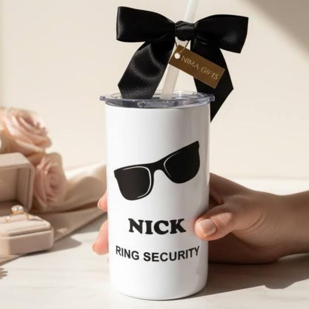Personalized Flower Girl Tumbler | 12oz Skinny Mini Kids Cup for Flower Girls & Ring Bearers | NIMA Gifts - FGTG001