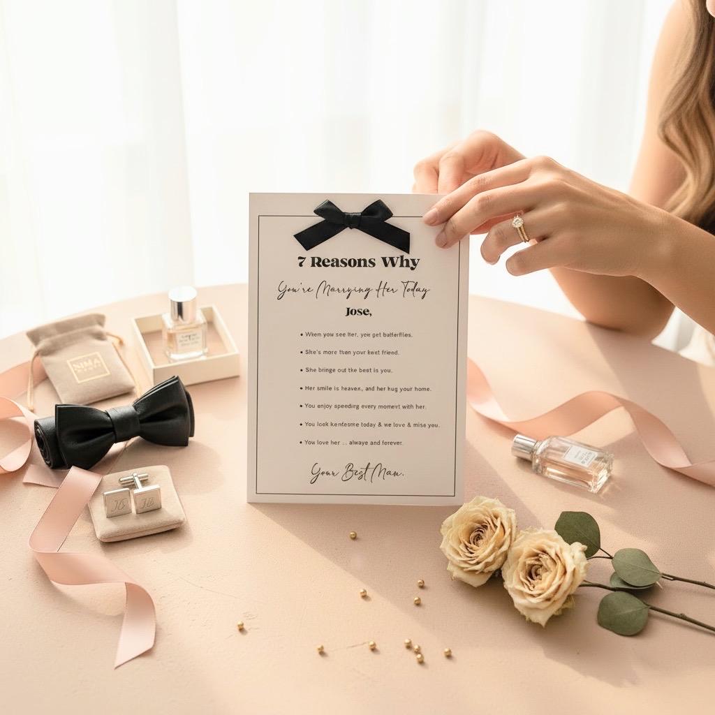 Bride to Groom Gift Box – Personalized Wedding Day Gift - GPGB04