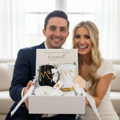 Personalized Engagement Gift Box for Couple | Mr & Mrs Keepsake Gift | NIMA Gifts