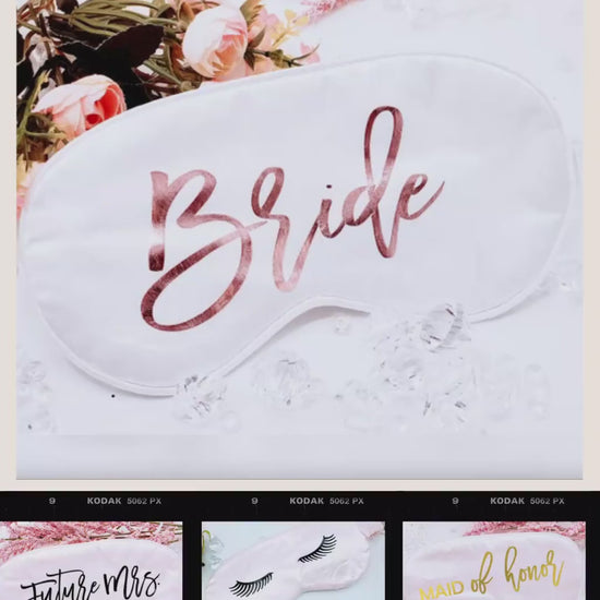Bridesmaid Party Favor Gift, Personalized Sleep Mask, Maid of Honor Gift, Bridesmaid Proposal Gifts, Bride Gift - BMPG05