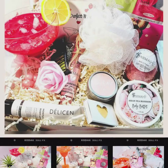 Personalized Margarita Gift Box – Spa & Cocktail Lover Gift Set