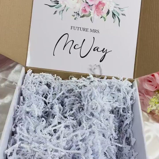Luxury Personalized Bride Gift Box - Celebrate the Future Mrs with Elegance | BGB005T