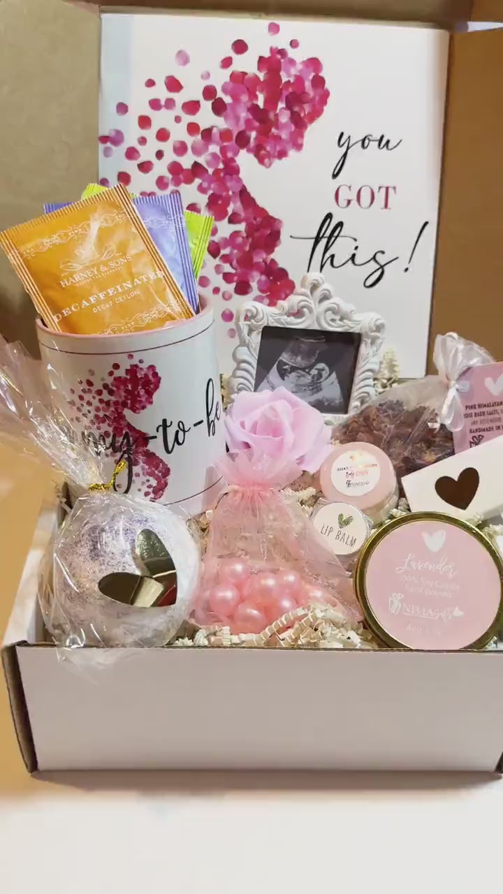 Pregnancy Gift Box, Mommy To Be, Spa & Tea Gift Set