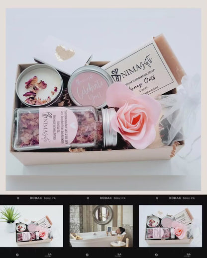 Personalized Self Care Spa Gift Box for Women, Bath Gift Set Self Care Gift Box for Her, Spa Gift Set Relaxation Gift Care Package - VDGB05