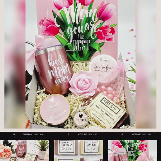 Personalized Mother's Day Spa Gift Box, Self-Care Essentials Gift for Mom