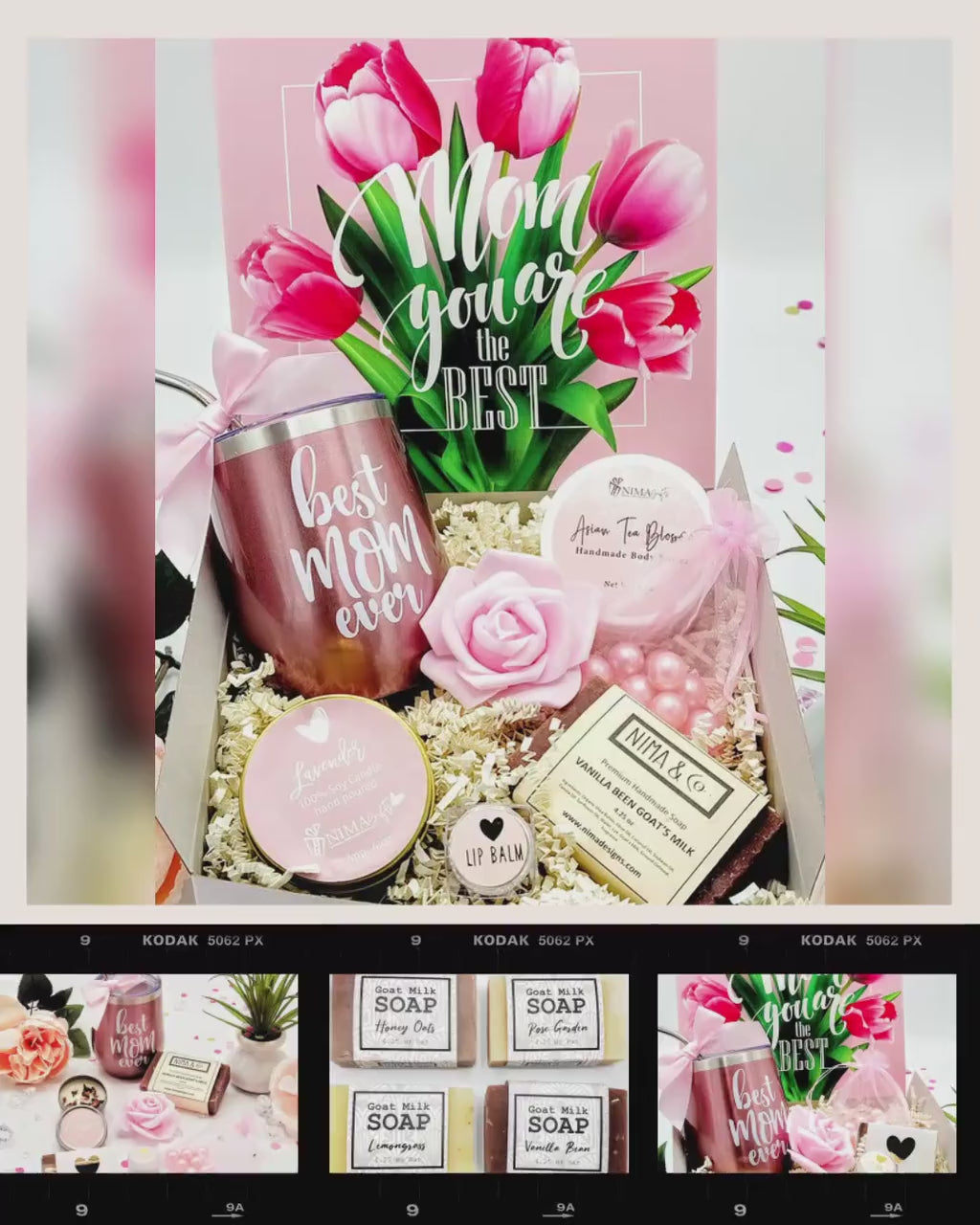 Personalized Mother's Day Spa Gift Box, Self-Care Essentials Gift for Mom