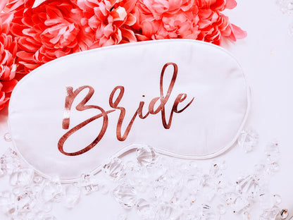 Personalized silky satin sleep mask with "Tired as A Mother" text, perfect for moms, soft and comfortable for sleeping.