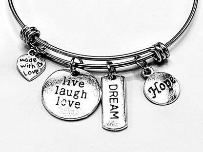 Friendship Inspiration charm bracelet by My Store featuring a delicate chain and meaningful charms for friendship.