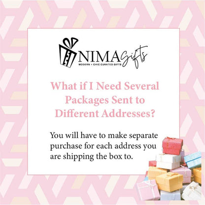 End of Year Teacher Gift Box by NIMA Gifts with coffee, thank you note, and appreciation items in a festive gift basket.