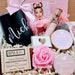 Happy Birthday Gift Box For Her, Personalized Birthday Box With Spa Gift Set For Women Custom Birthday Gifts For Mom BFF Best Friend BDB002A