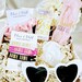 Pink and gold personalized bridesmaid proposal box set with blush accents, includes "Will You Be My Bridesmaid" gift box from My Store